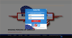Desktop Screenshot of missingpersonsofamerica.com